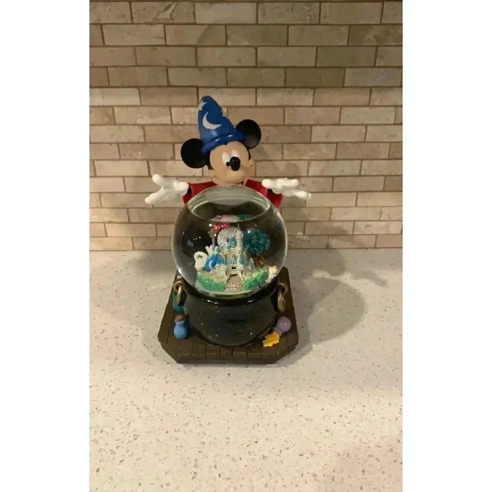 Walt Disney World Mickey Fantasia The Sorcerers Apprentice‎ Snowglobe Musical